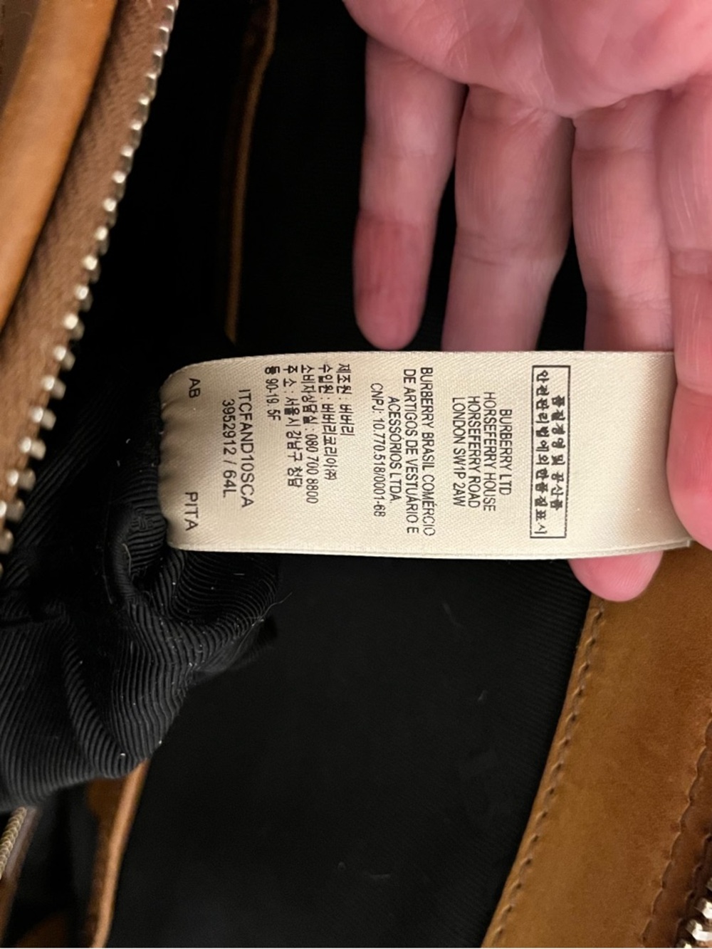 Burberry Brown and Tan Canvas & Leather Bowling Satchel- Oversized - Picture 10 of 15